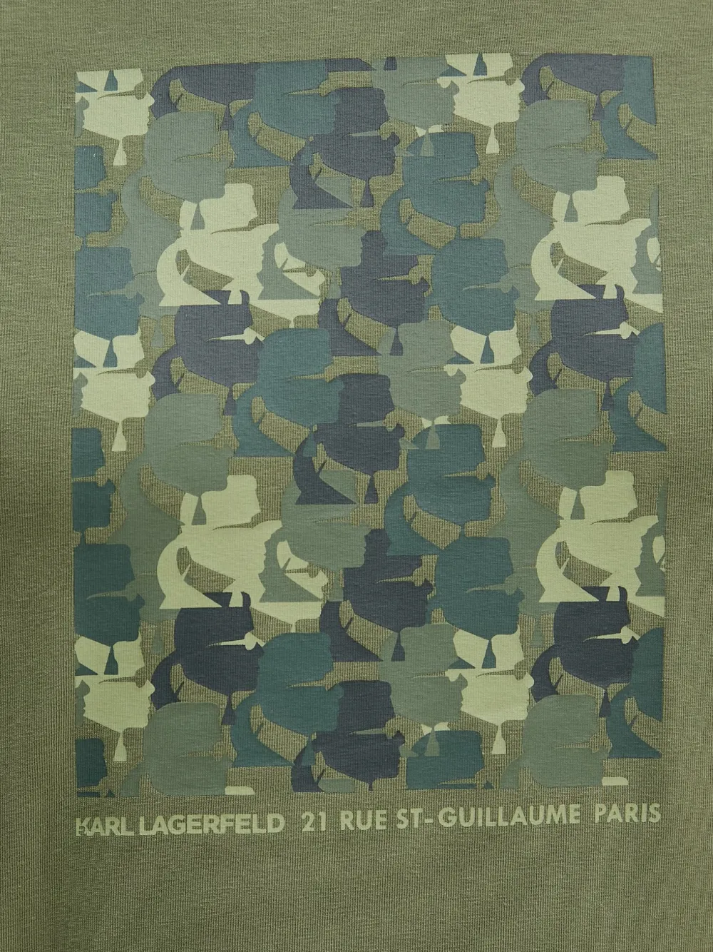 Karl Lagerfeld T-shirt met grafische print Groen