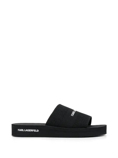 Karl Lagerfeld logo-print slides
