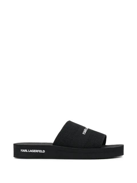Karl Lagerfeld logo-print slides