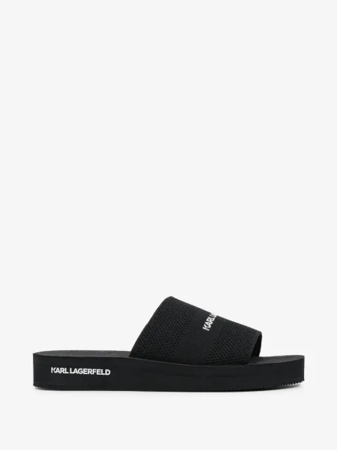 Karl Lagerfeld logo-print slides