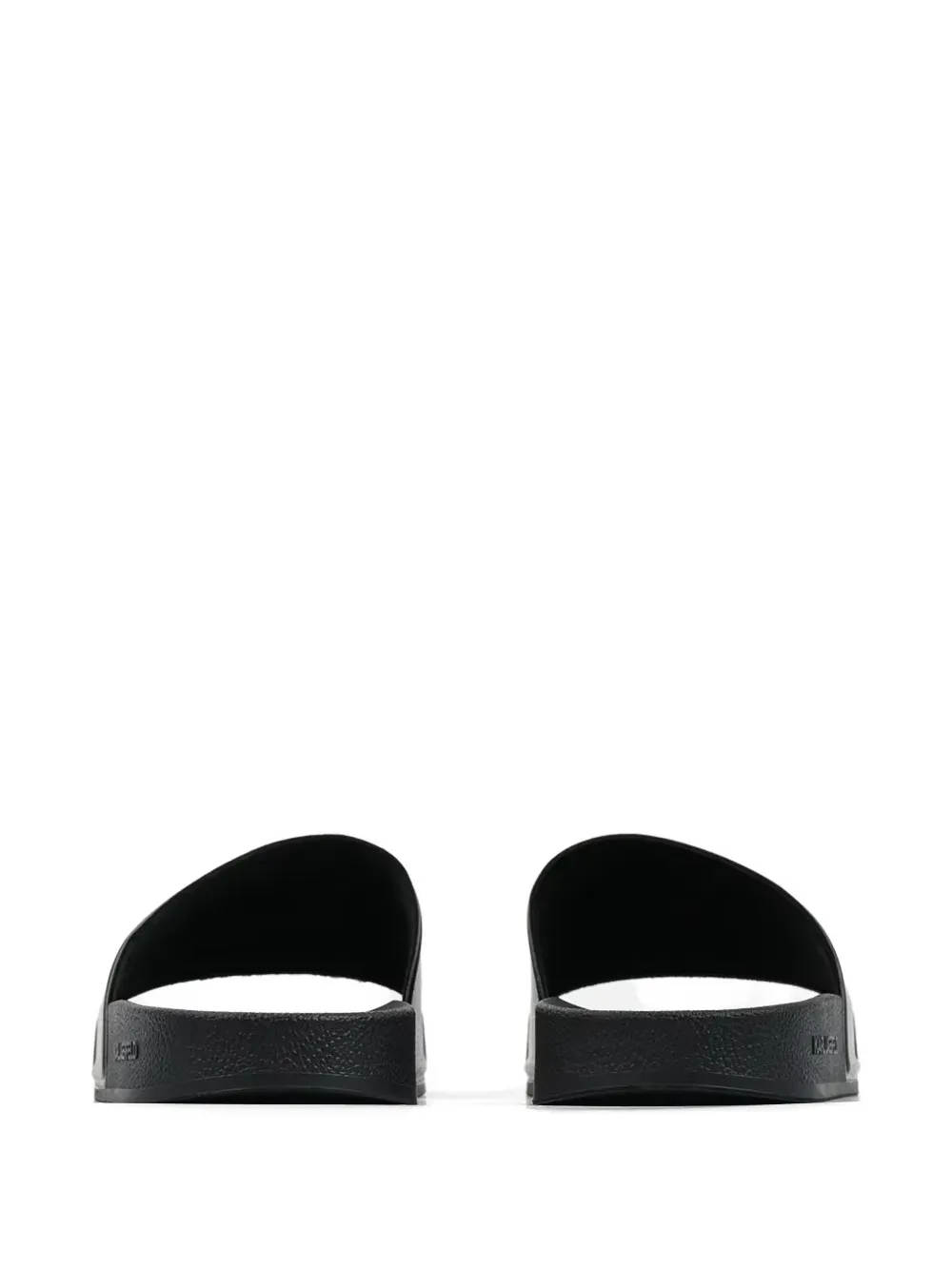 Karl Lagerfeld logo-print slides Zwart