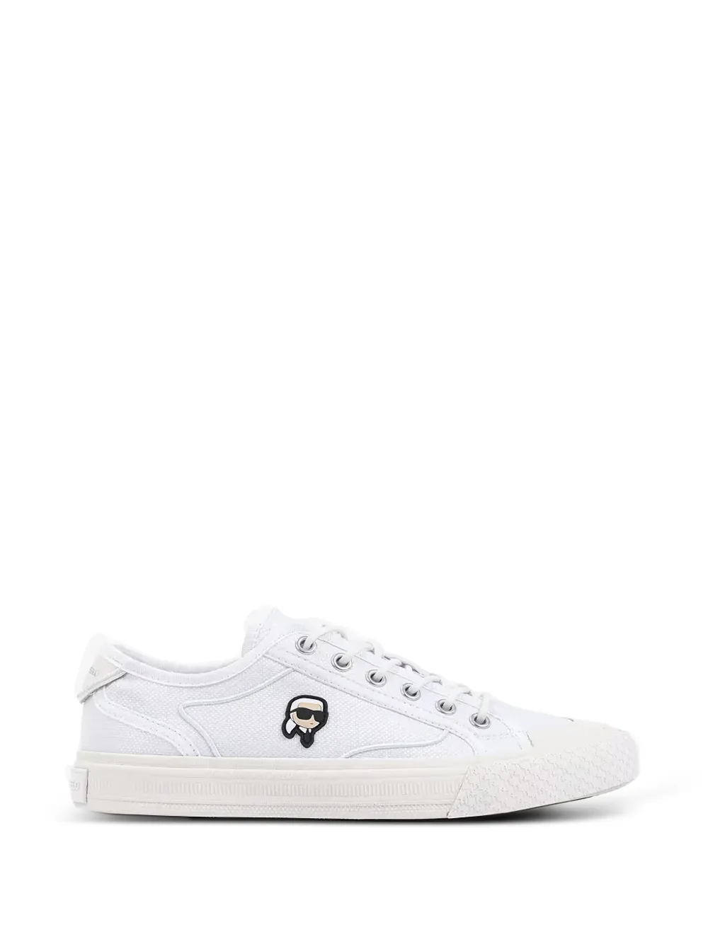 Karl Lagerfeld Rae logo-patch sneakers Wit