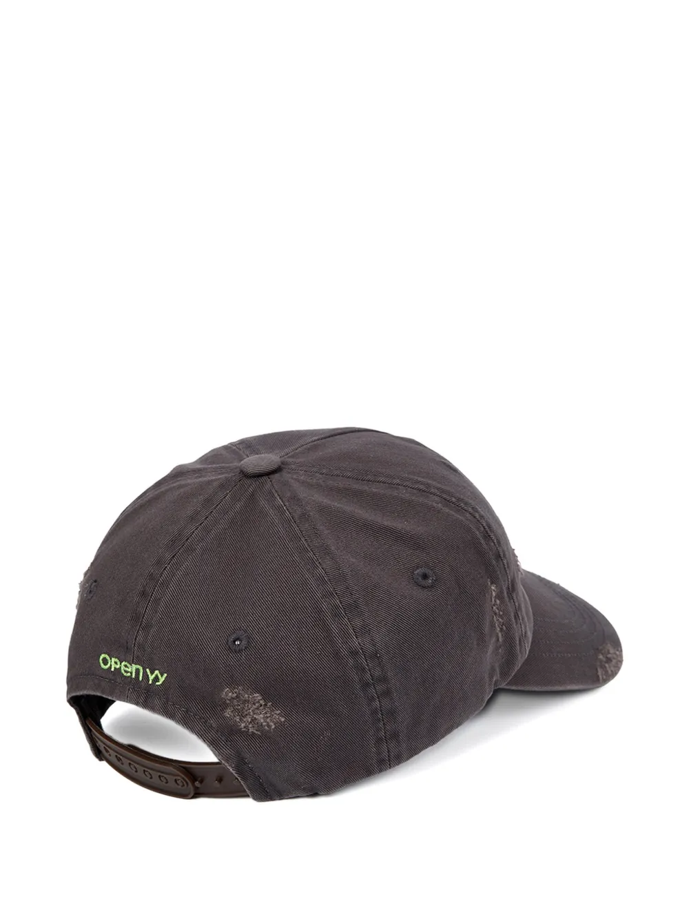  Open Yy Gorra Trucker Bordada Con Efecto Envejecido - Morado 