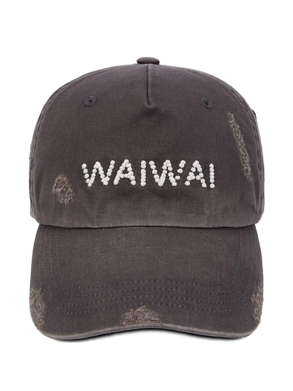 Open YY Trucker distressed embroidered cap - Viola