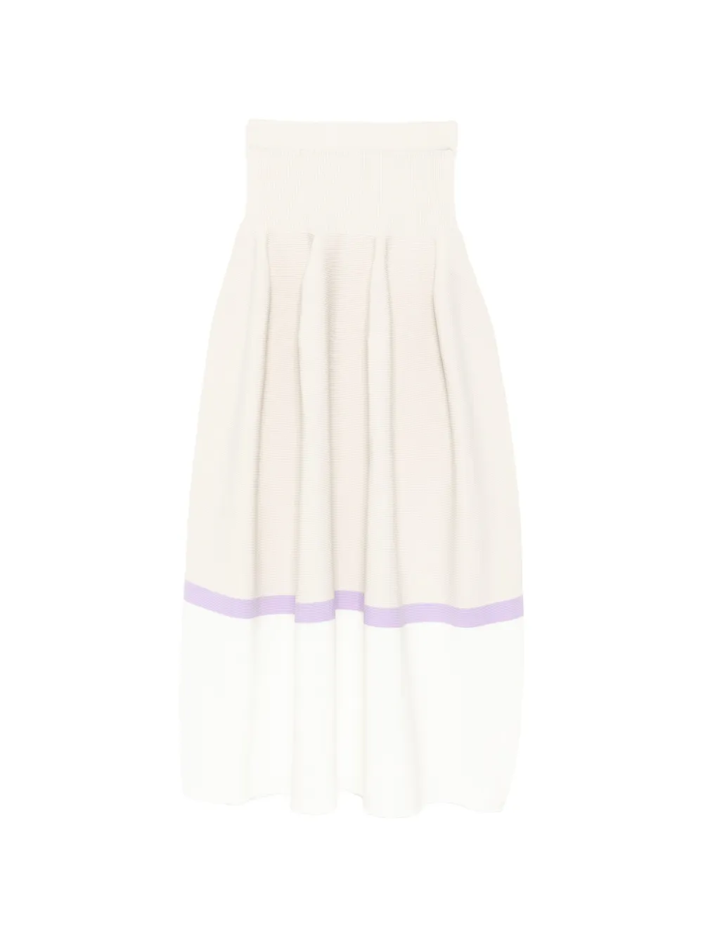 CFCL ribbed-knit colour-block skirt - Toni neutri