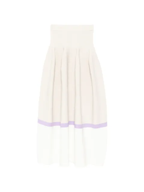 CFCL ribstrikket nederdel med colourblocking