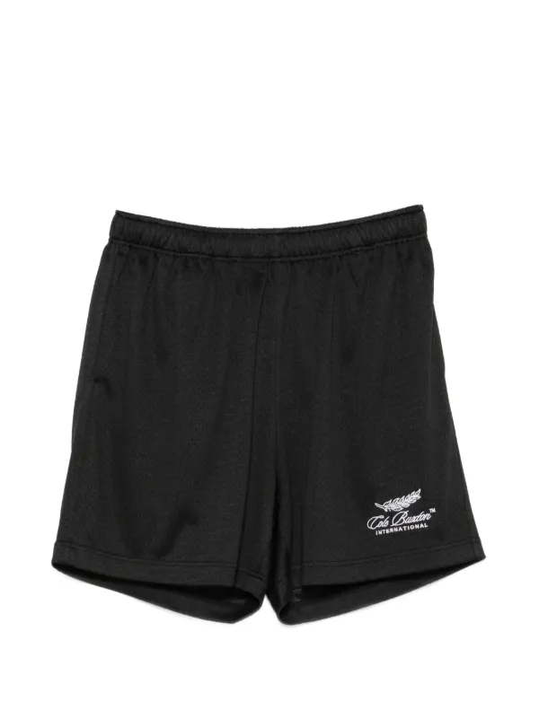 COLE BUXTON 黒ショートパンツ Sサイズ COLE BUXTON logo-embroidered Shorts | Black | FARFETCH