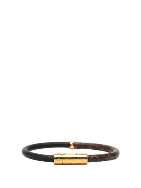 Louis Vuitton Pre-Owned 2019 Monogram and Leather Confidential Bracelet costume bracelet