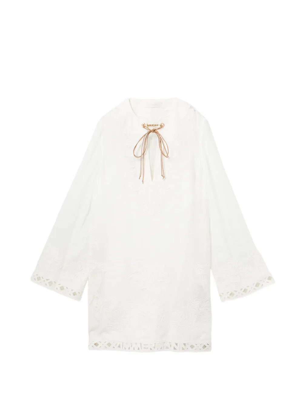 ZIMMERMANN Indra mini dress - Nude