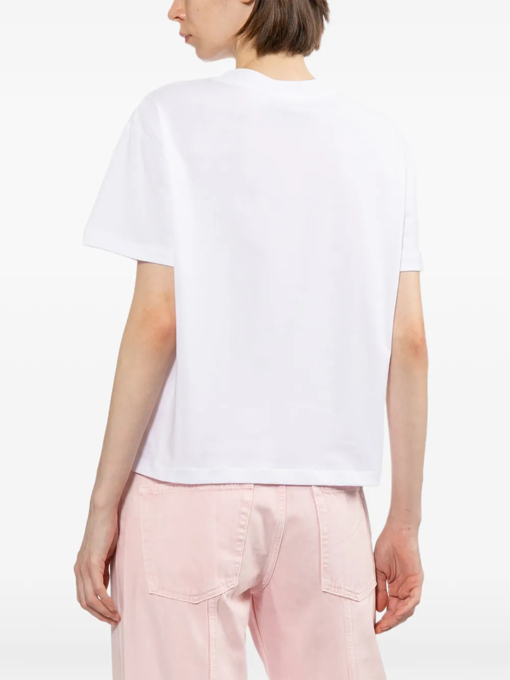 A.P.C. T-shirt met geborduurd logo Wit