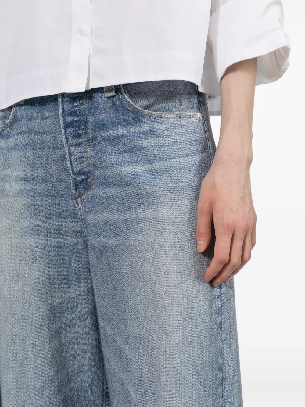 rag & bone RB Miramar Andi trainingsbroek met wijde pijpen Blauw