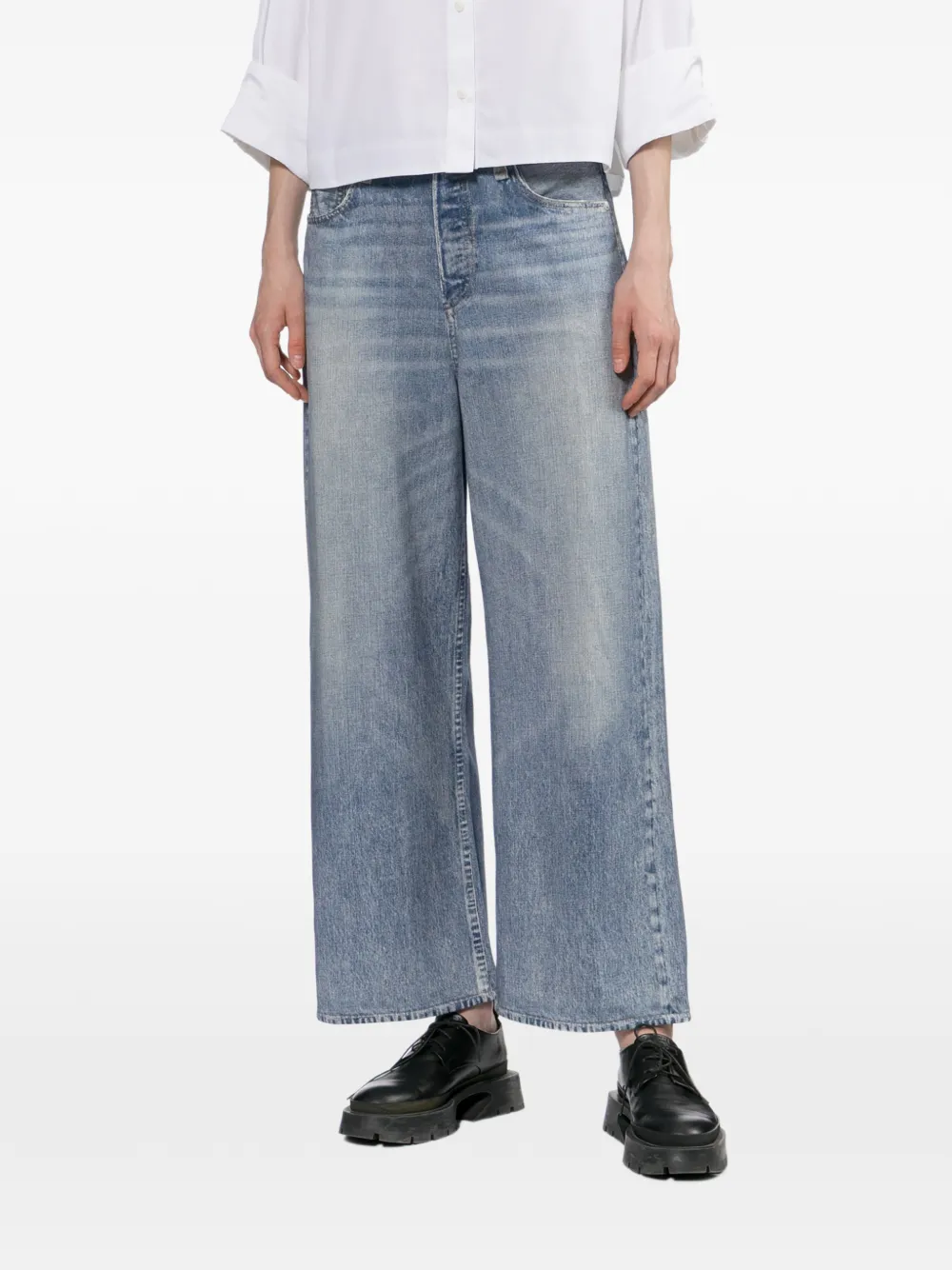 rag & bone RB Miramar Andi trainingsbroek met wijde pijpen Blauw