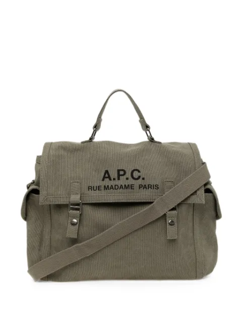 A.P.C. logo-print shoulder bag