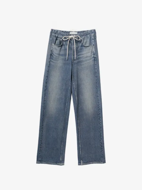 rag & bone Miramar terry drwcrd wide-leg track pants
