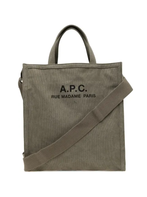 A.P.C. logo-print shoulder bag