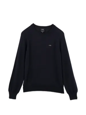 A.P.C. ロングスリーブ ポロシャツ | ブルー | FARFETCH JP