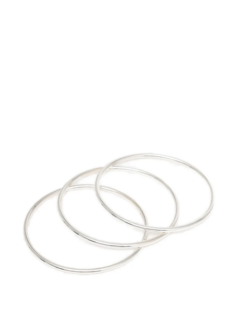 Sophie Buhai Kaya Bracelets (set of Three) in Silver, view 2