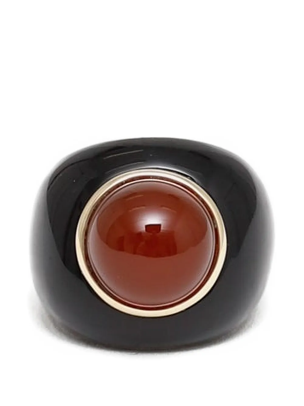Sophie Buhai Moon carnelian onyx ring - Nero