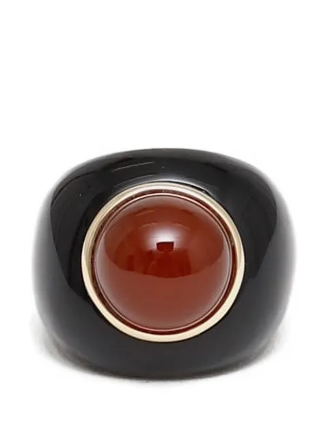 Sophie Buhai anillo Moon con ónix y cornalina