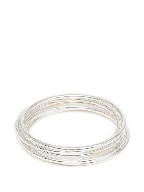 Sophie Buhai Kaya Bracelets (set of Five) in Silver