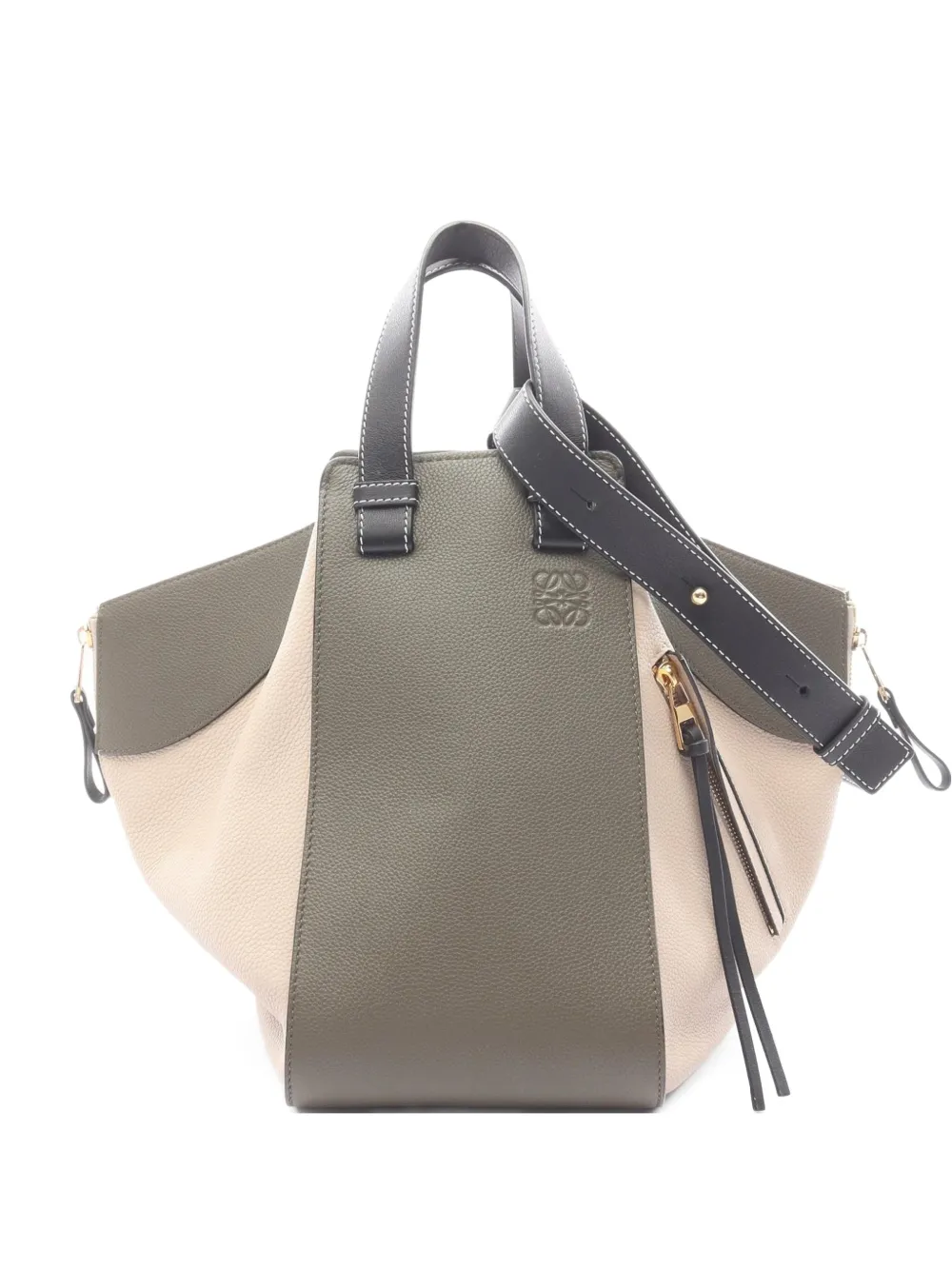 Loewe Pre-Owned 2020s medium Hammock leather tote bag - Green