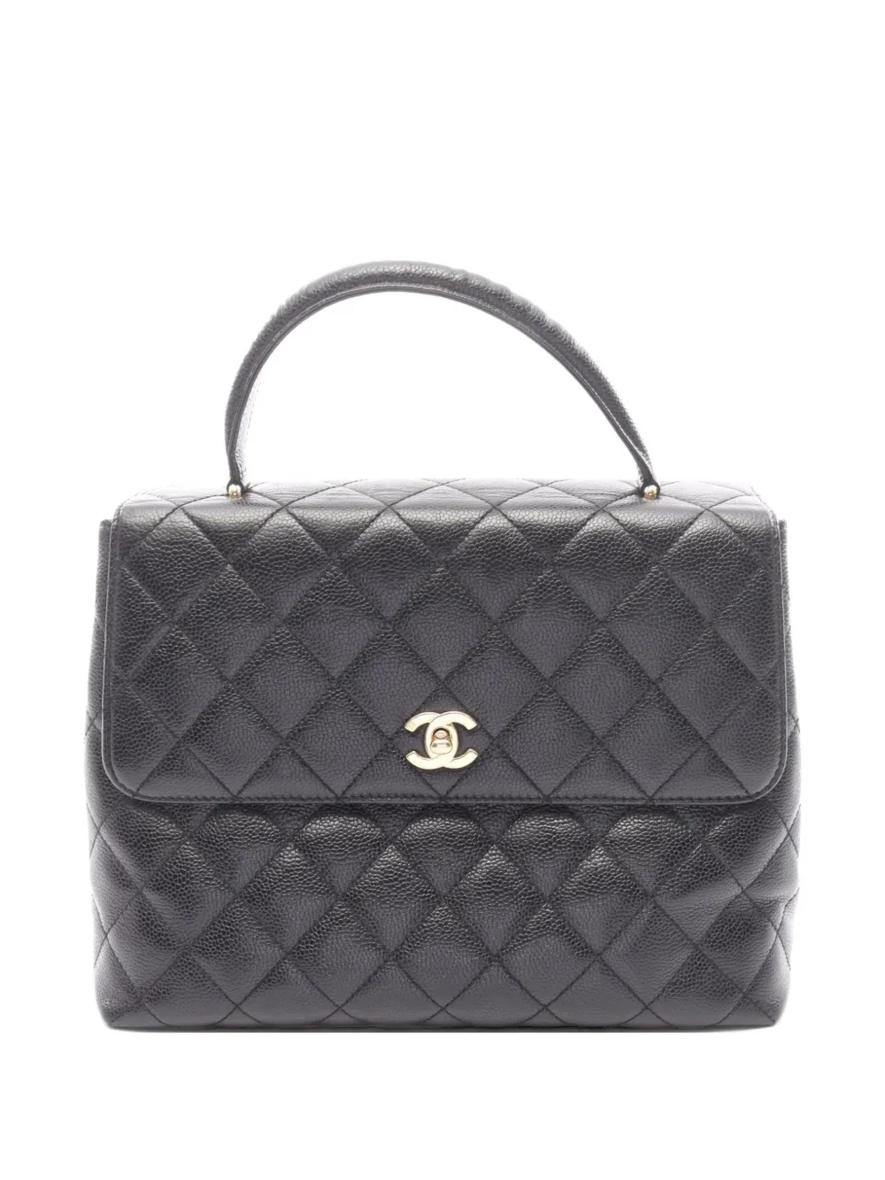 CHANEL Pre-Owned 2000-2002 Caviar-leather tote bag - Nero