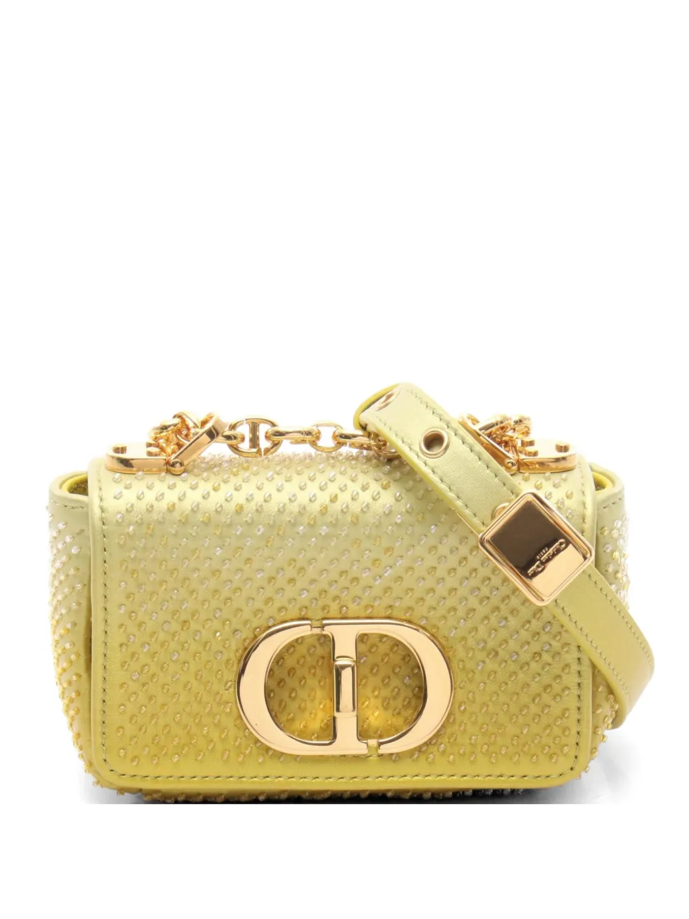 Christian Dior Pre-Owned 2020s Caro Micro shoulder bag - Yellow