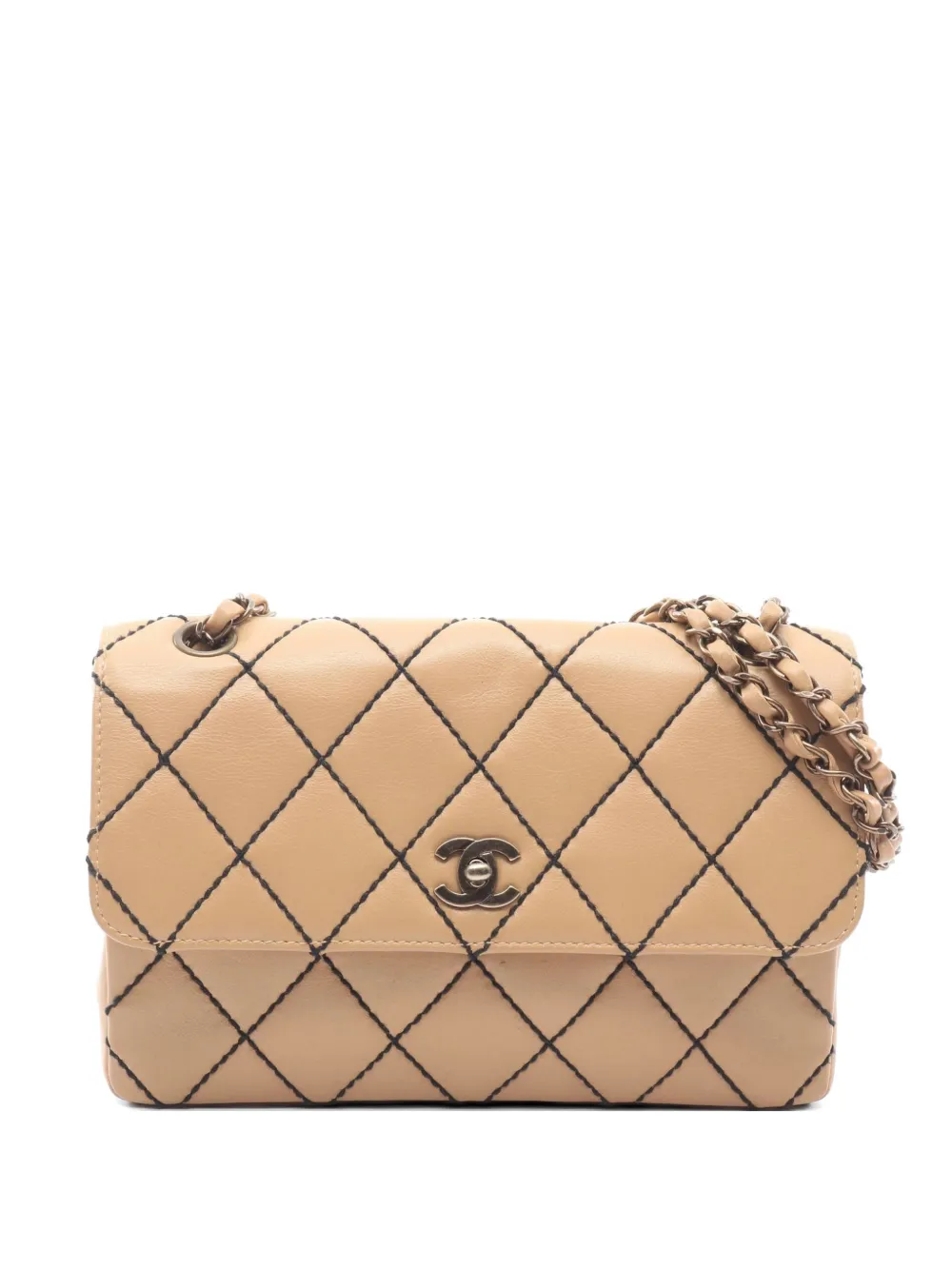 CHANEL Pre-Owned 2000-2002 Wild Stitch shoulder bag - Marrone
