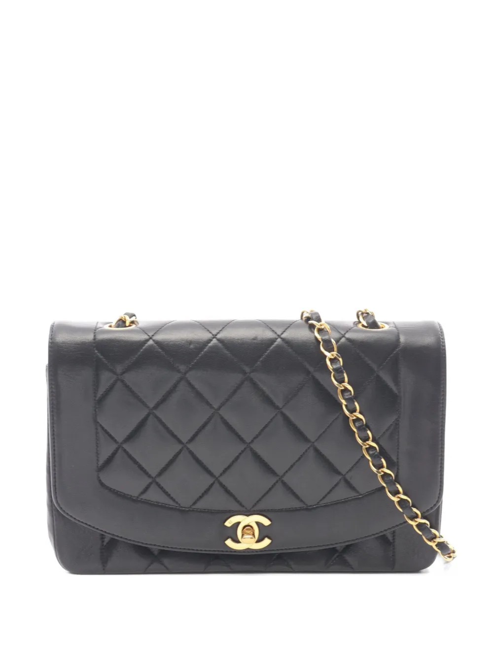 CHANEL Pre-Owned 1991-1994 Diana Matelasse shoulder bag - Black