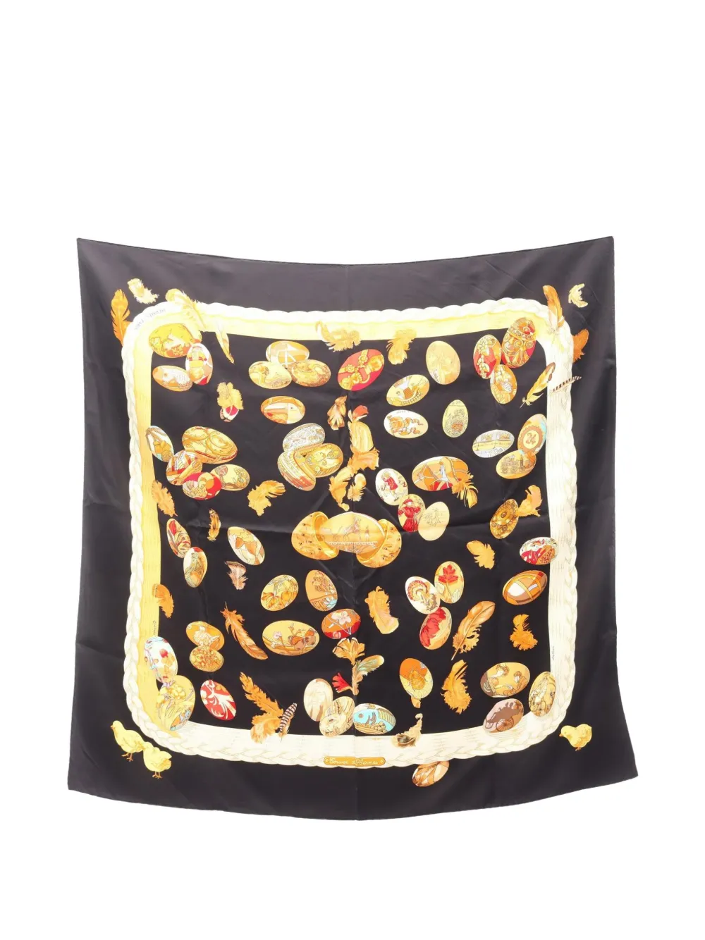 Hermès Pre-Owned 2000s Couvée d'Hermès scarf - Nero