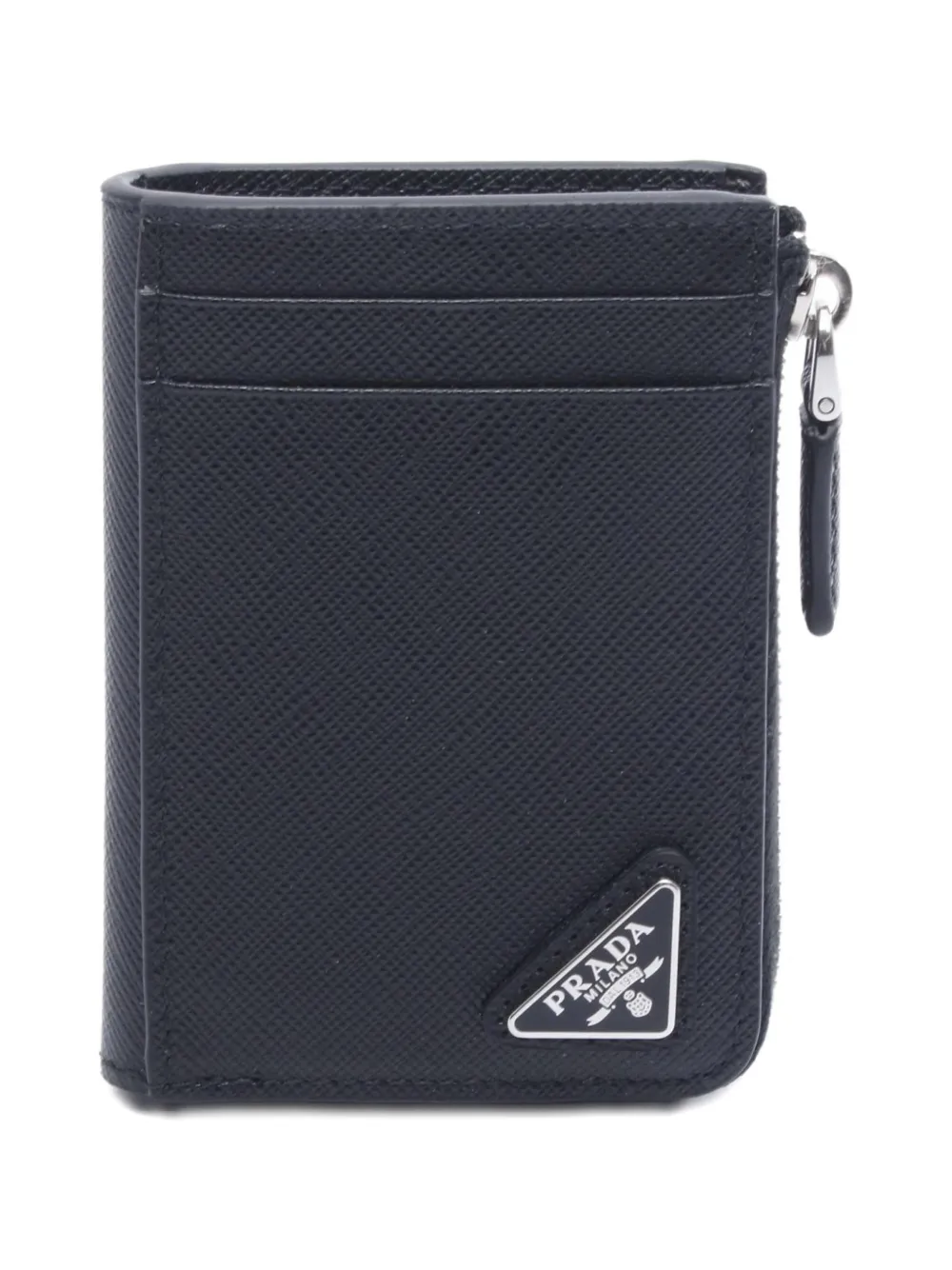 Prada Pre-Owned 2020s Saffiano-leather coin purse - Nero