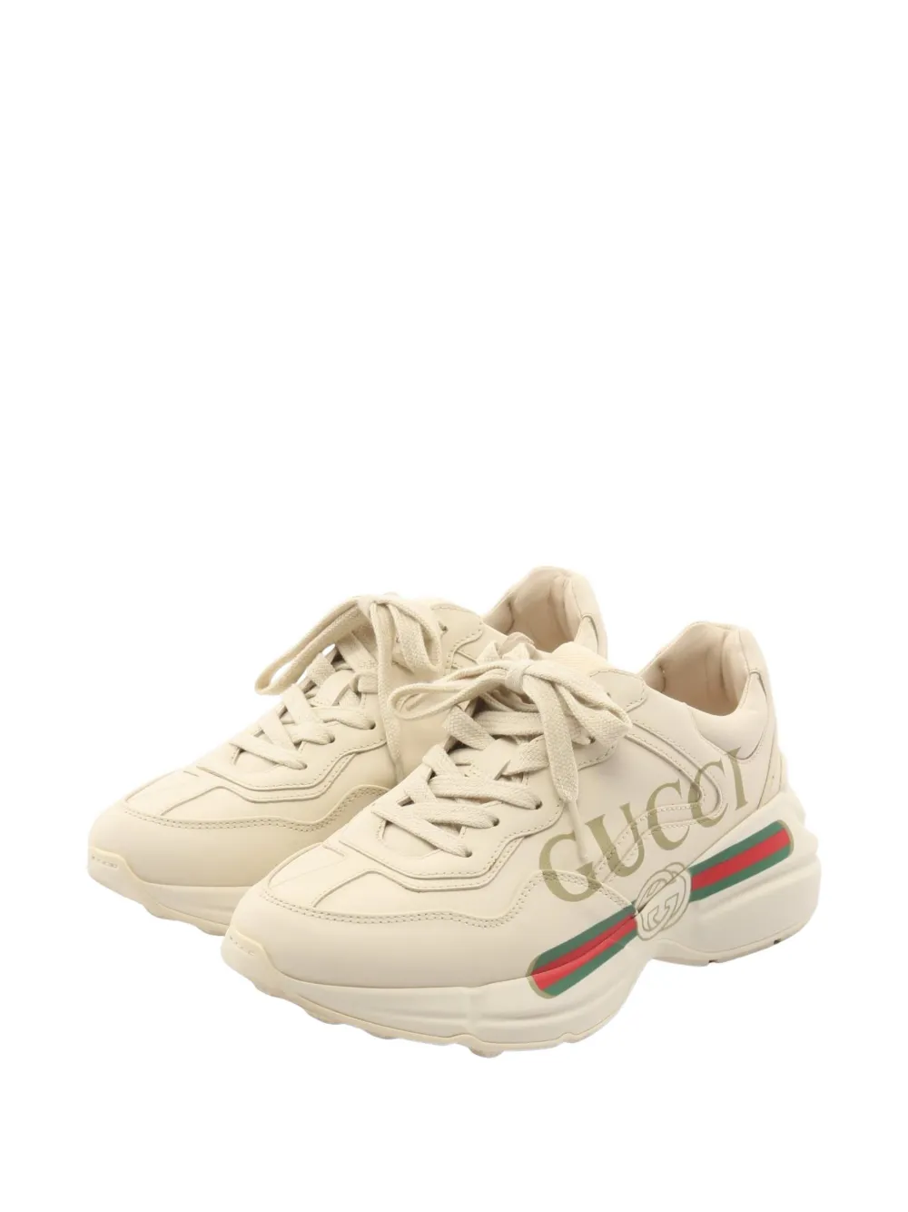 Gucci Pre-Owned 2020s Rhyton sneakers - Nude