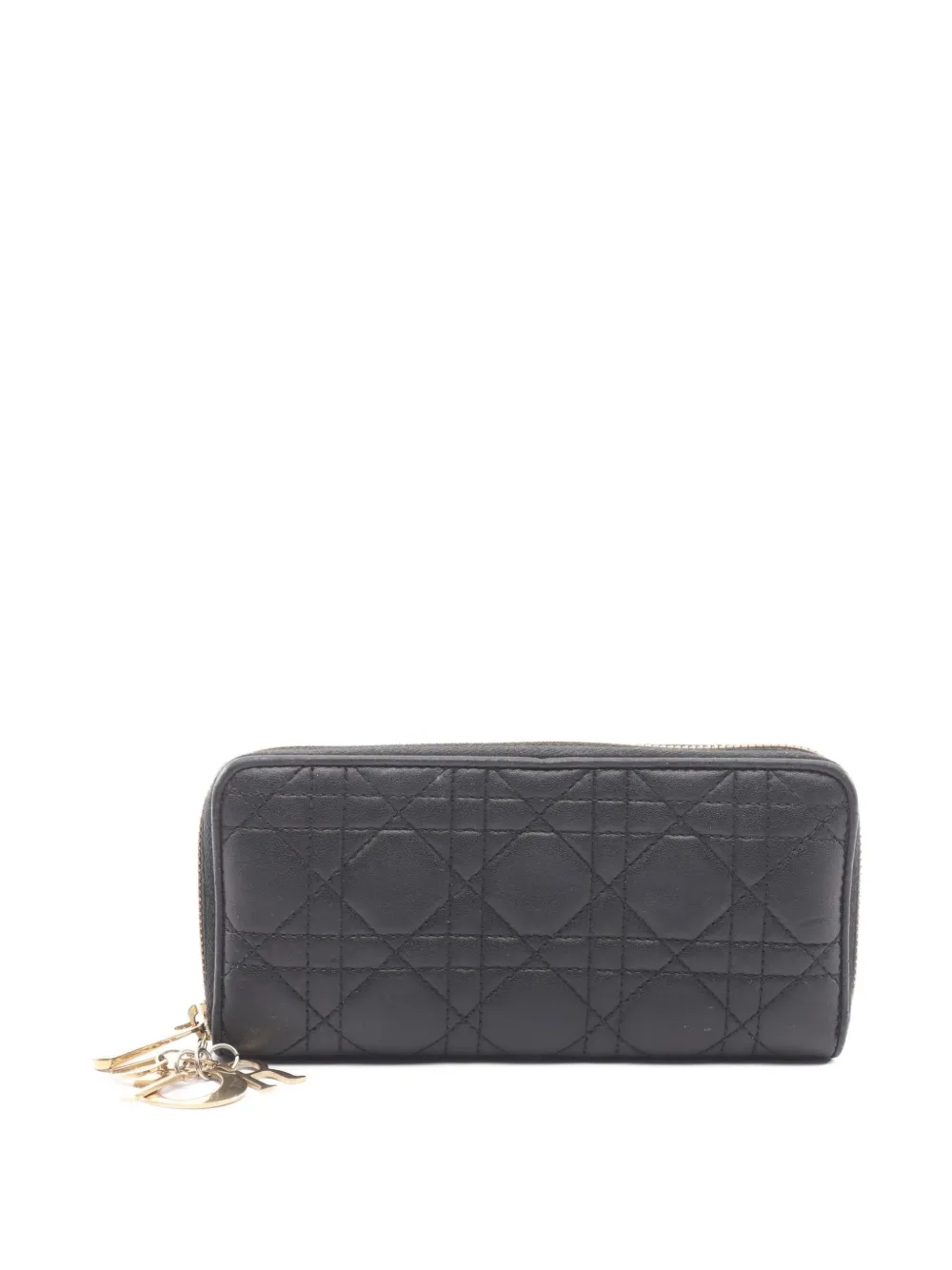 Christian Dior Pre-Owned 2000s Lady Dior Cannage wallet - Nero