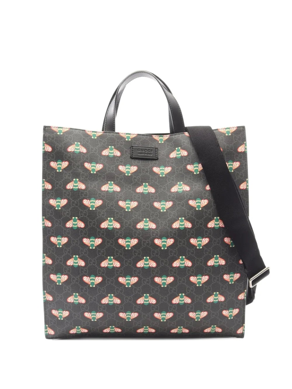 Gucci Pre-Owned GG Supreme Bee two-way tote bag - Nero