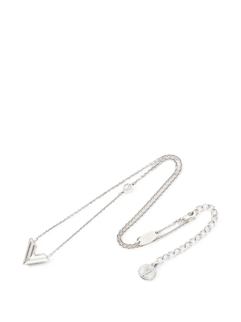 Louis Vuitton Pre-Owned 2021 Essential V necklace - Argento