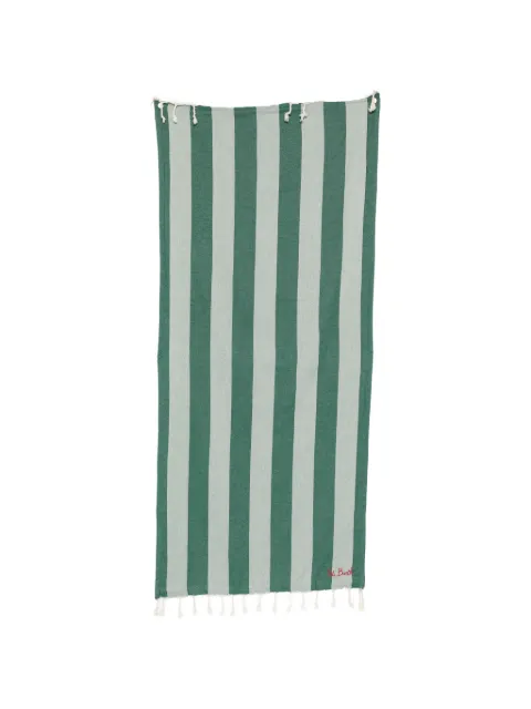 MC2 Saint Barth striped tasselled beach towel
