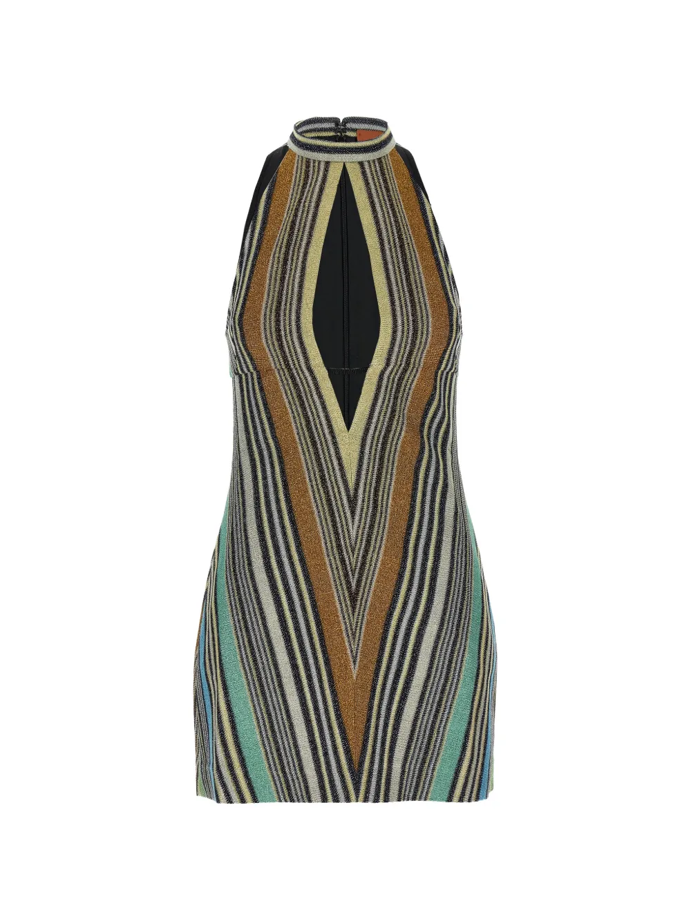 Missoni striped lamé mini dress - Nero
