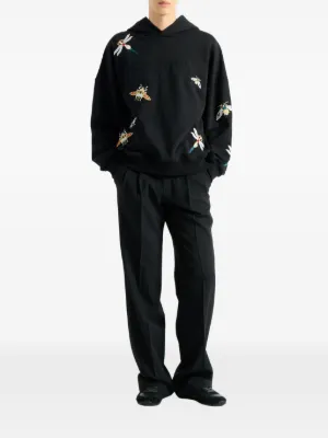 BALMAIN バルマン スウェットパーカー 黒白 XS 総柄 BALMAIN（バルマン）パーカー - FARFETCH
