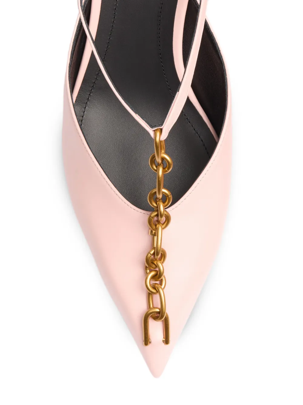 Balmain Sync leren kitten slingback pumps Roze