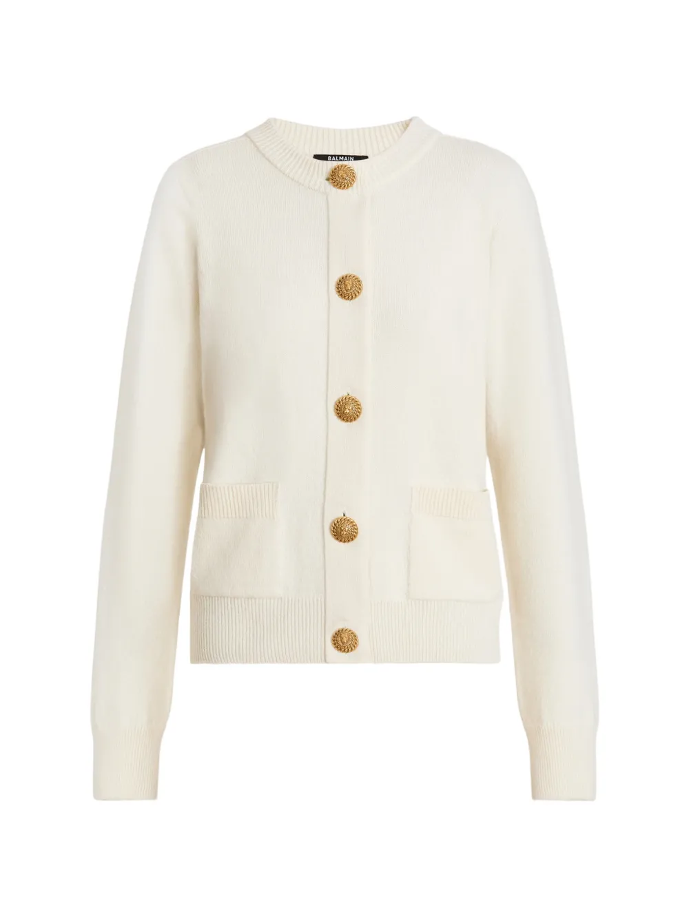 Balmain Cardigan in cashmere - Bianco