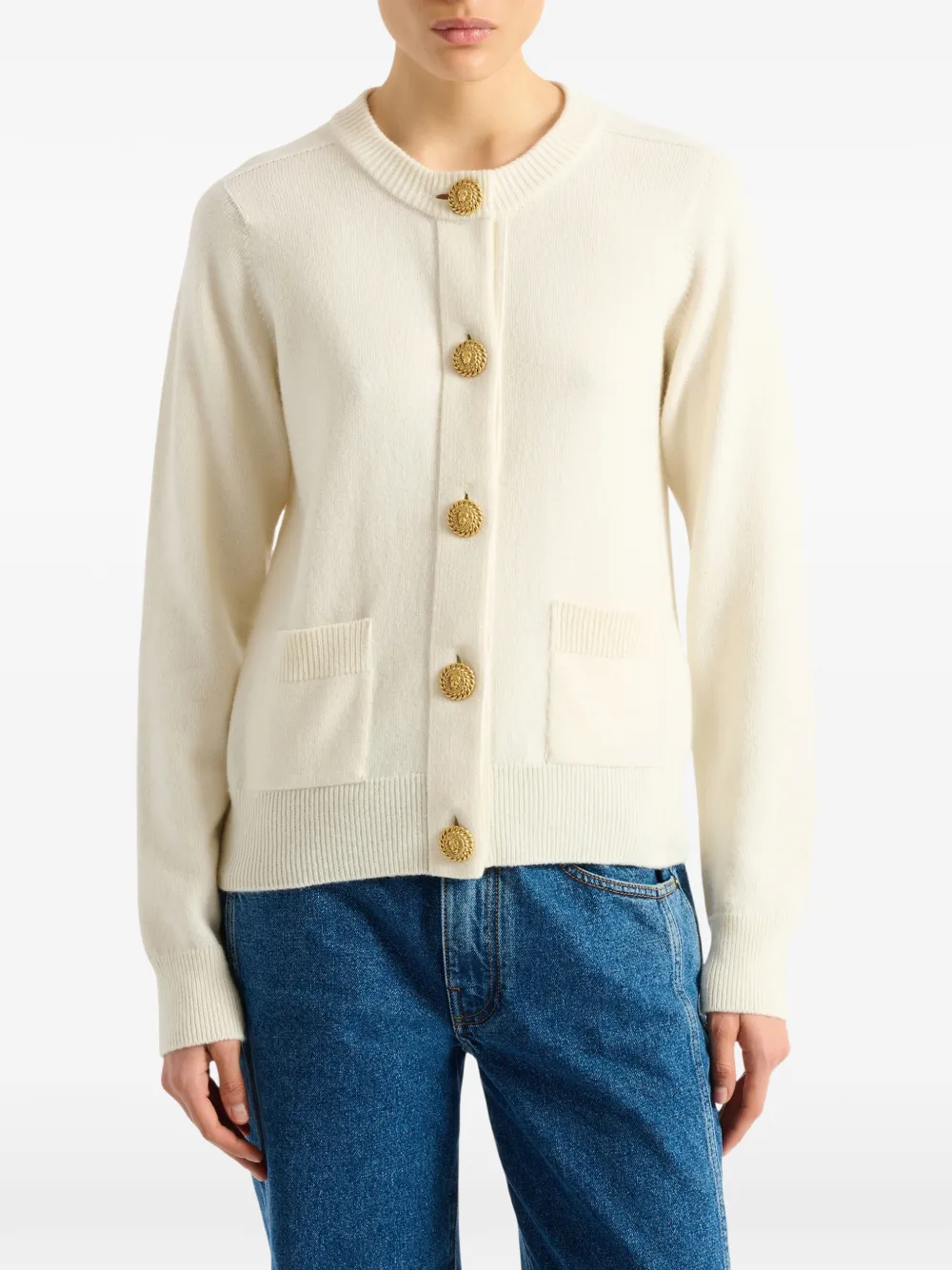 Balmain Kasjmier vest Wit