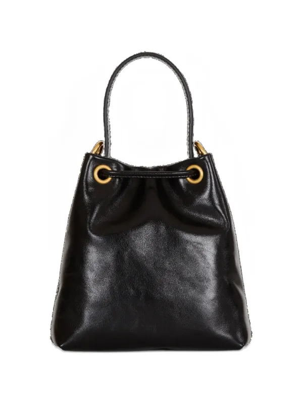 Balmain Pulse Bucket Bag In Smooth Leather | Black | FARFETCH