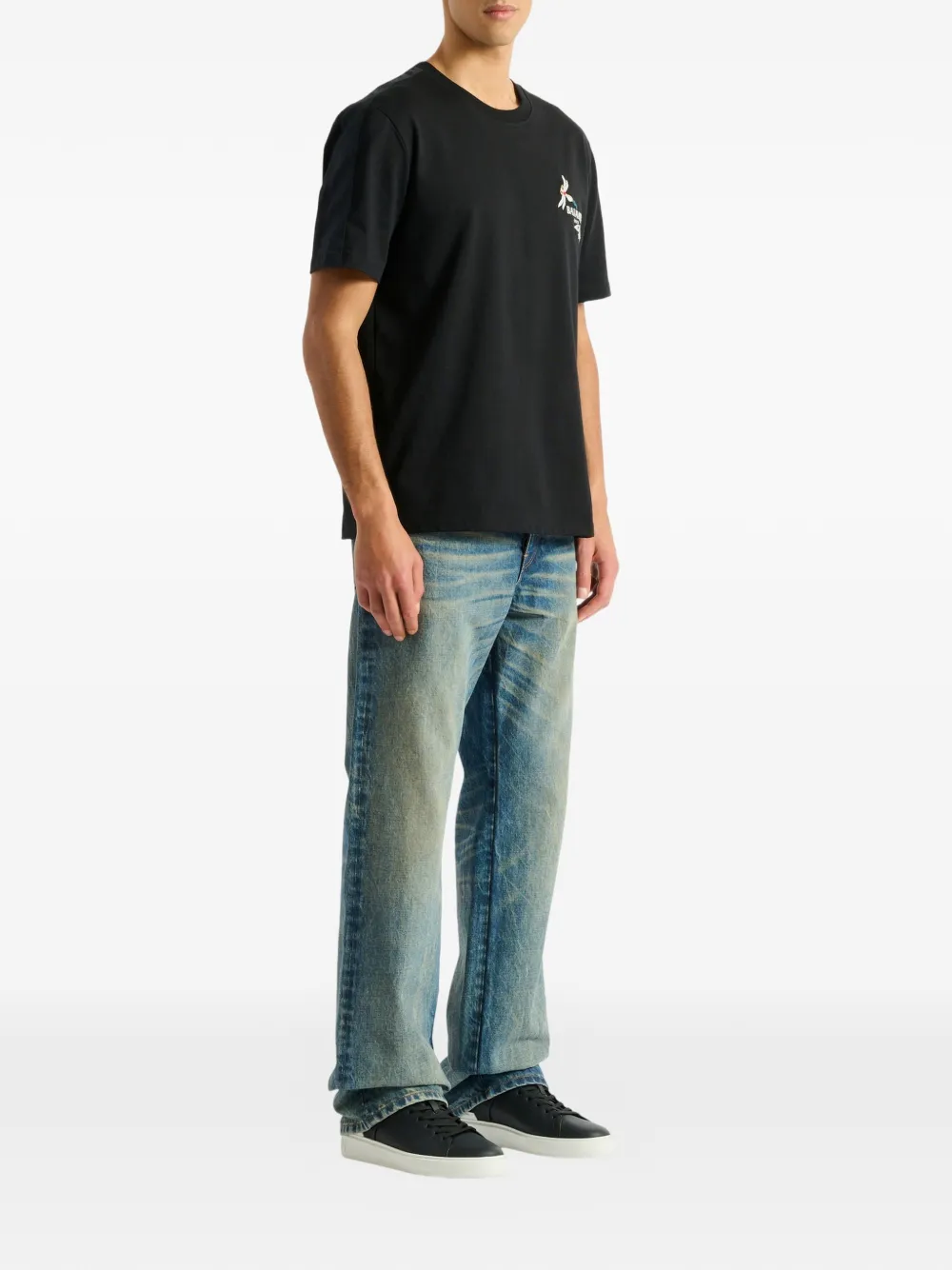 Balmain Insect T-shirt met borduurwerk Zwart