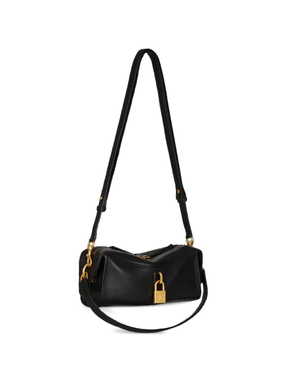 Balmain Small Pulse Bag In Smooth Leather In Black