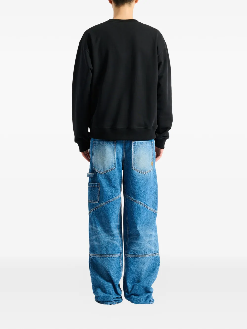 Balmain Vintage sweater met borduurwerk Zwart