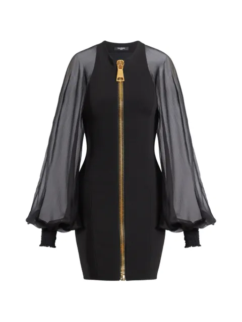 Balmain vestido corto con muselina