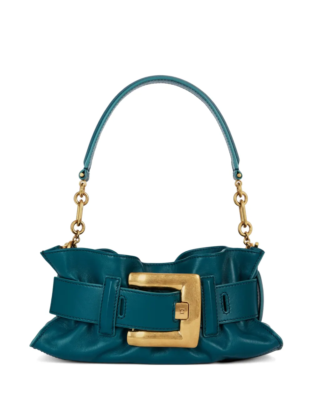Balmain Borsa Anthem mini in pelle liscia - Blu