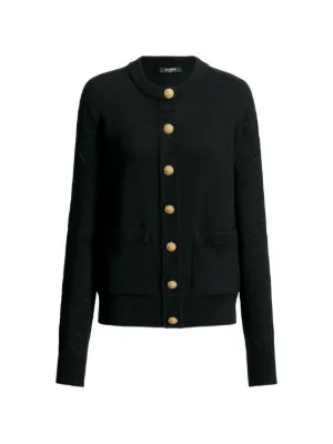 極美品 バルマン ニットカーディガン Balmain ニット カーディガン | ブラック | FARFETCH JP