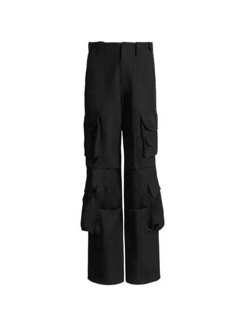 Balmain wool twill cargo pants