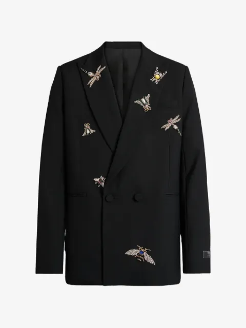 Balmain embroidered wool and crystal Balmain Insect jacket